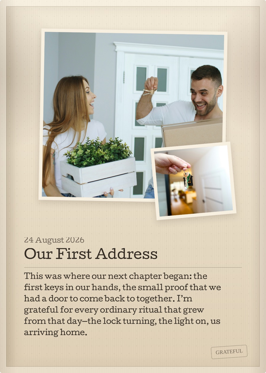 Our First Address, a complete single Pamtiva memory