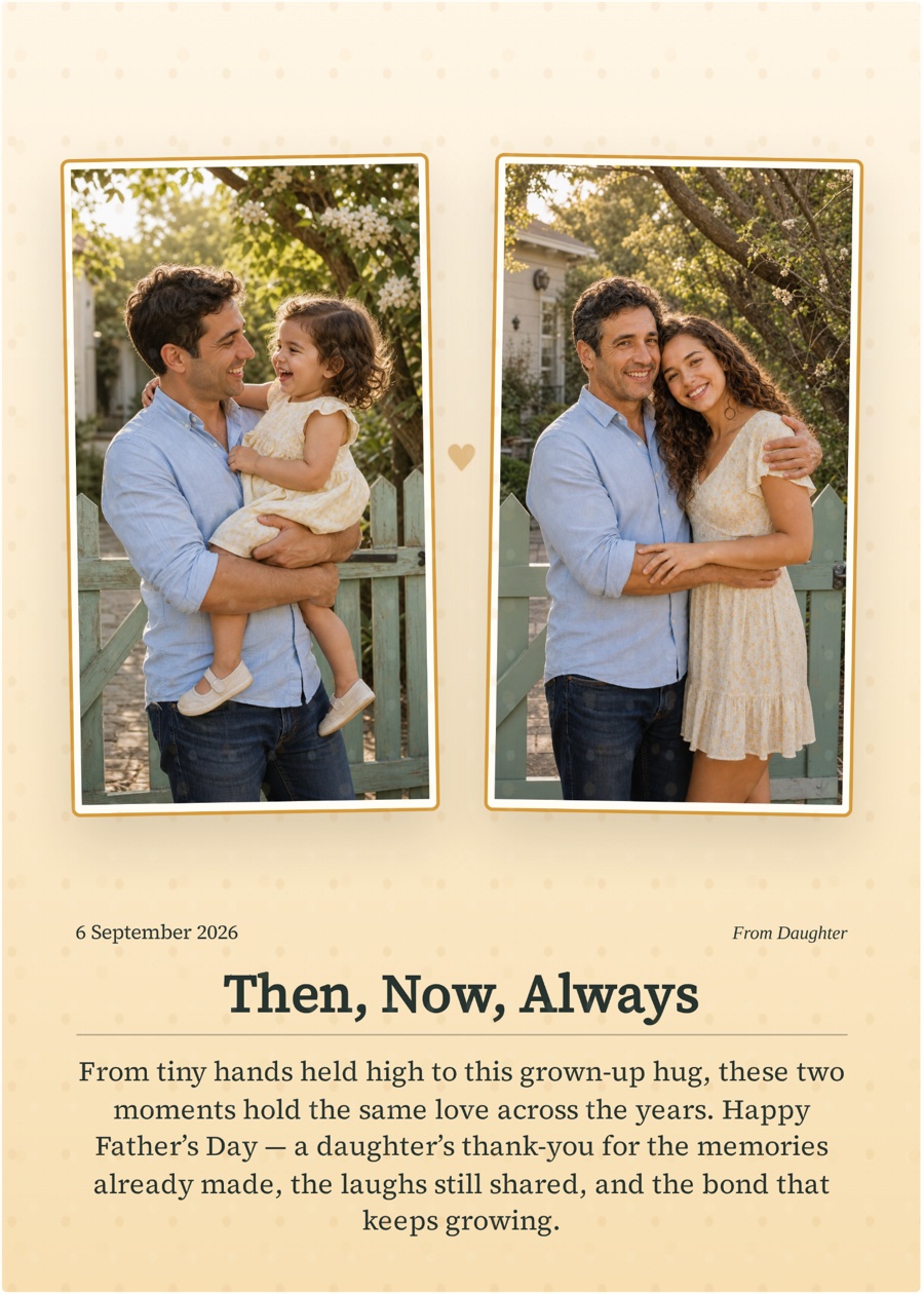 Then, Now, Always, a finished Pamtiva family memory
